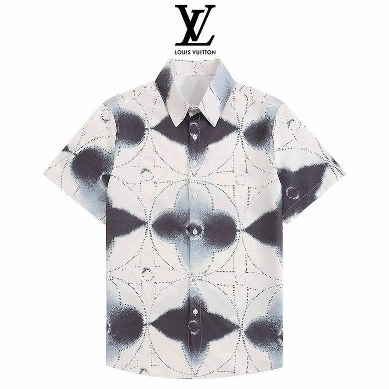 Wholesale Cheap Lv Short Sleeve Shirts for Sale