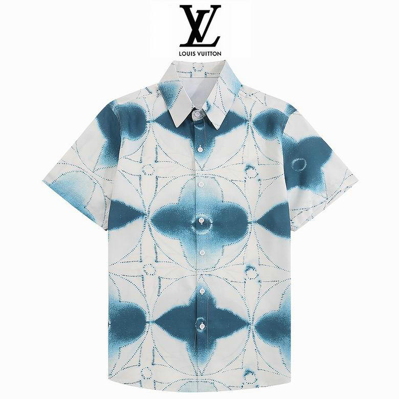Wholesale Cheap Lv Short Sleeve Shirts for Sale