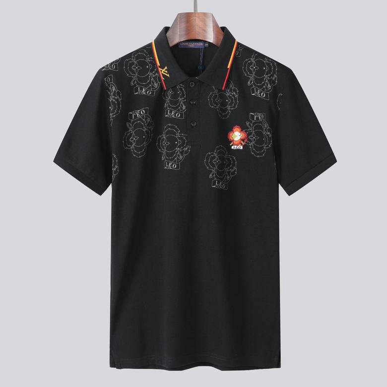 Wholesale Cheap Louis Vuitton Short Sleeve Lapel T Shirts for Sale