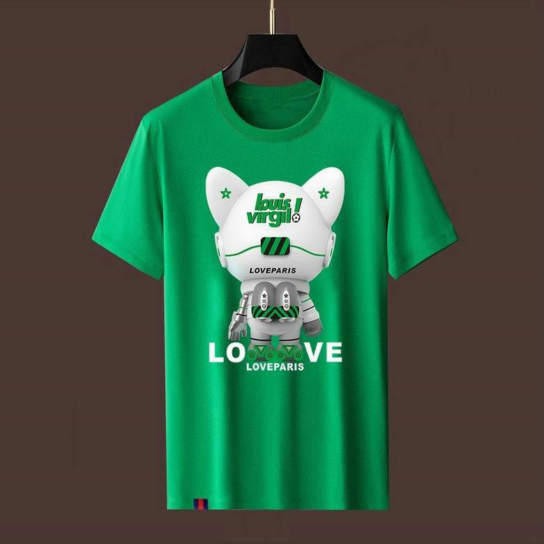 Wholesale Cheap LV Short Sleeve Round Neck T Shirts for Sale