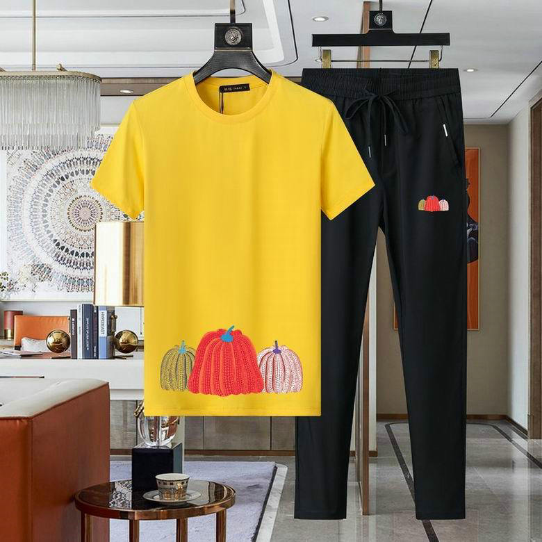 Wholesale Cheap Louis Vuitton Short Sleeve Casual Tracksuits for Sale