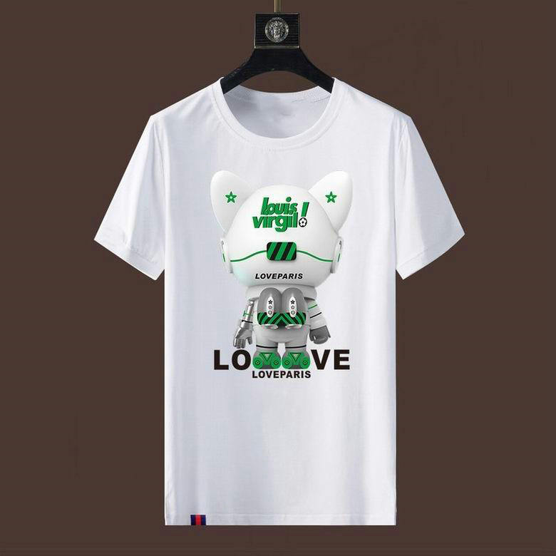 Wholesale Cheap LV Short Sleeve Round Neck T Shirts for Sale