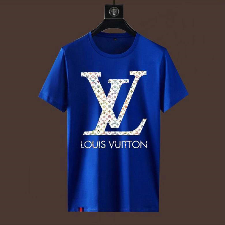 Wholesale Cheap LV Short Sleeve Round Neck T Shirts for Sale