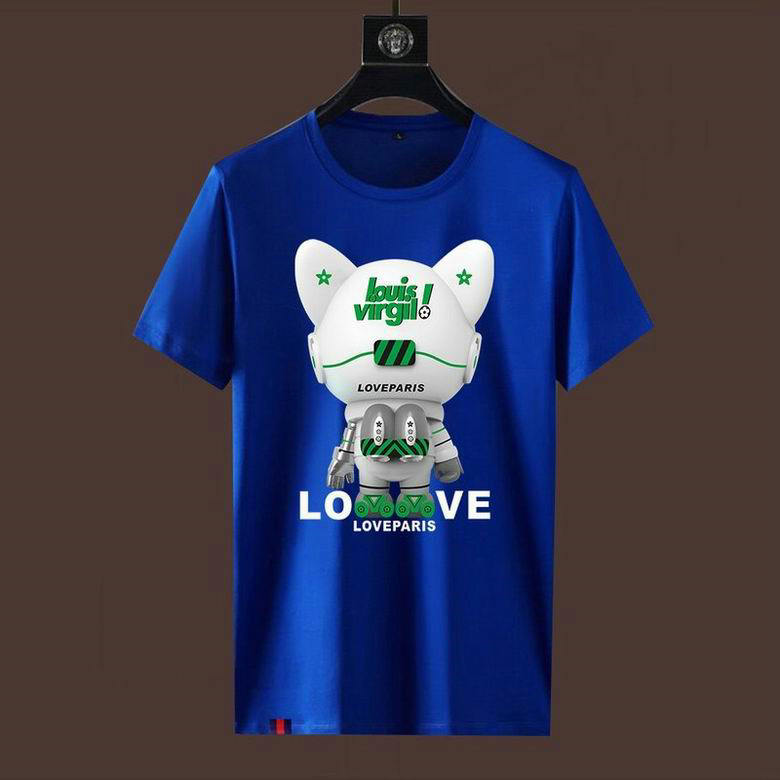 Wholesale Cheap LV Short Sleeve Round Neck T Shirts for Sale