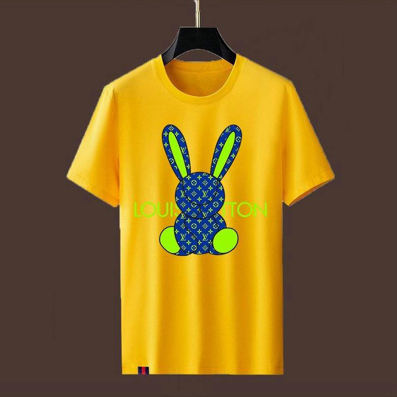 Wholesale Cheap LV Short Sleeve Round Neck T Shirts for Sale