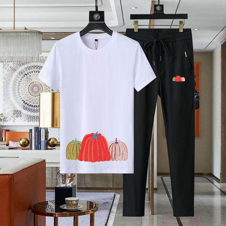 Wholesale Cheap Louis Vuitton Short Sleeve Casual Tracksuits for Sale