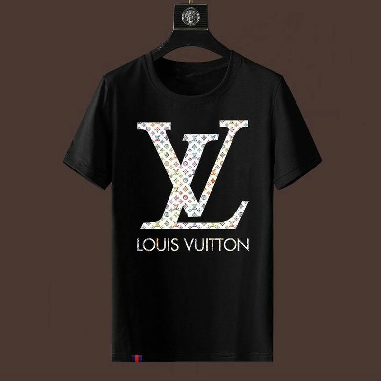 Wholesale Cheap LV Short Sleeve Round Neck T Shirts for Sale