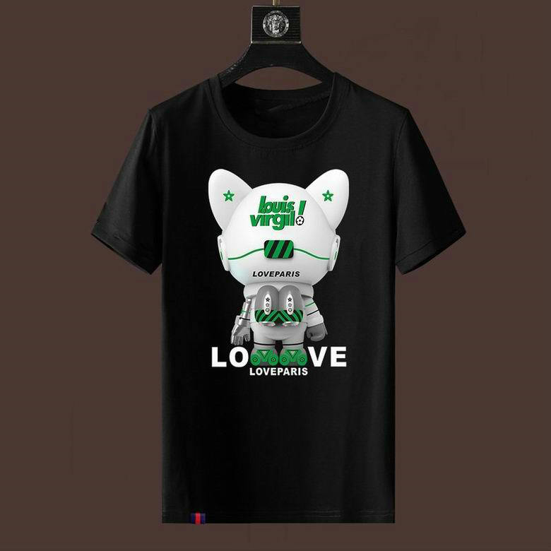 Wholesale Cheap LV Short Sleeve Round Neck T Shirts for Sale