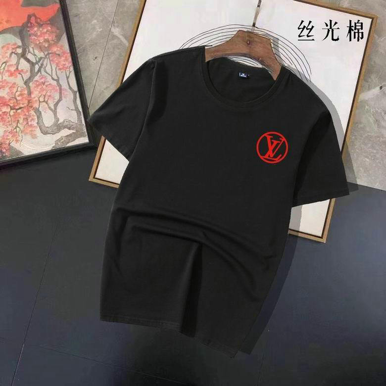 Wholesale Cheap LV mens Short Sleeve T shirts for Sale