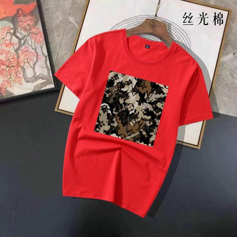 Wholesale Cheap LV mens Short Sleeve T shirts for Sale