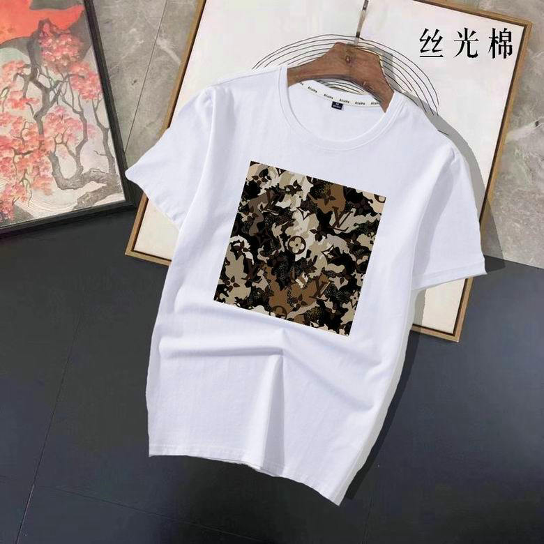 Wholesale Cheap LV mens Short Sleeve T shirts for Sale