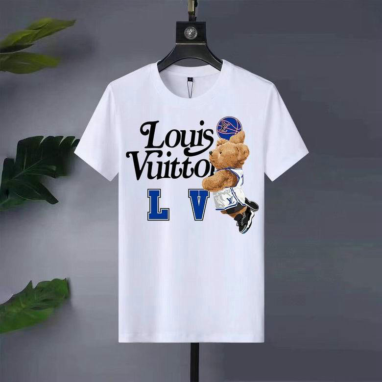 Wholesale Cheap LV mens Short Sleeve T shirts for Sale