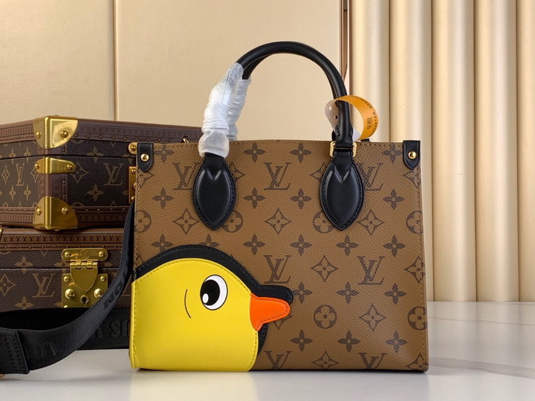 Wholesale High Quality AAA Louis Vuitton OnTheGo PM Monogram Reverse Canvas M47199 Tote Shoulder Bags for Sale