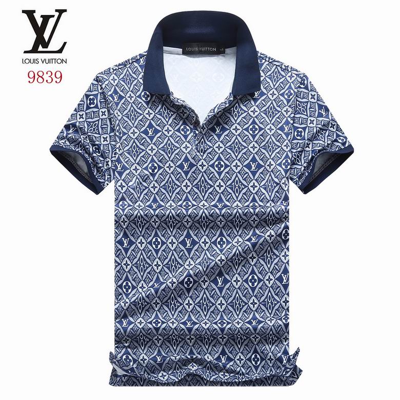 Wholesale Cheap LV Polo Short Sleeve Lapel T Shirts for Sale