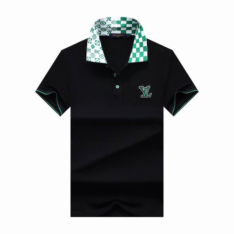 Wholesale Cheap LV Polo Short Sleeve Lapel T Shirts for Sale