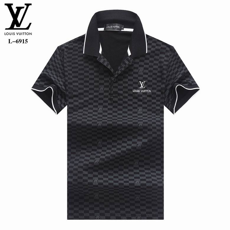 Wholesale Cheap LV Polo Short Sleeve Lapel T Shirts for Sale