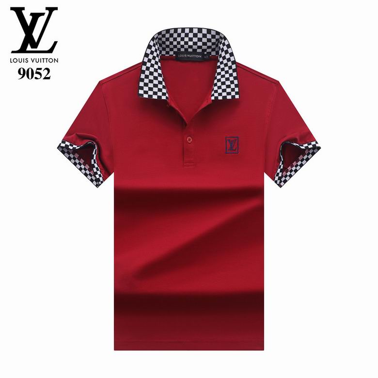 Wholesale Cheap LV Polo Short Sleeve Lapel T Shirts for Sale