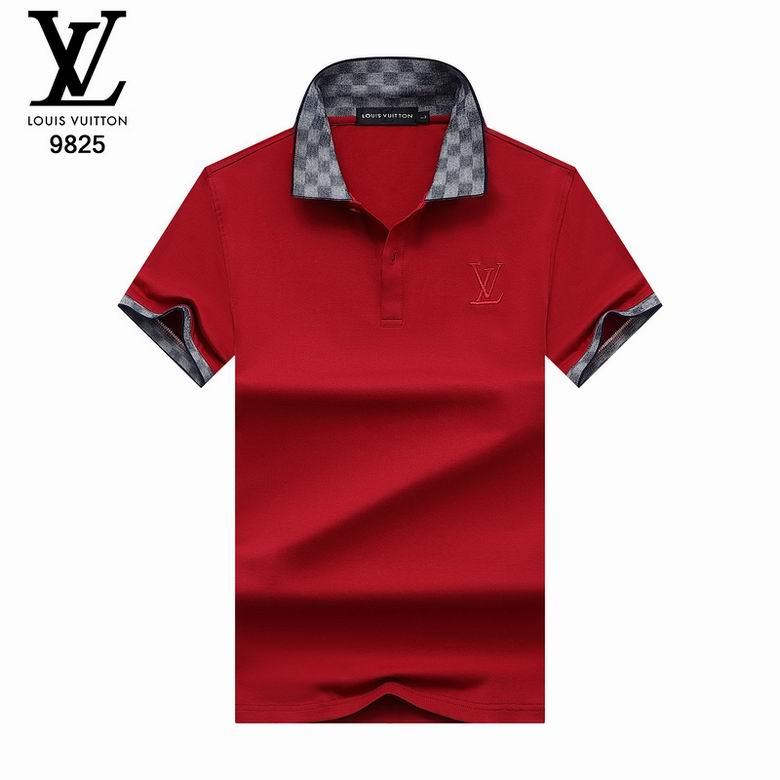 Wholesale Cheap LV Polo Short Sleeve Lapel T Shirts for Sale