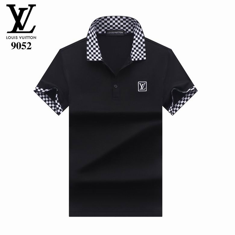 Wholesale Cheap LV Polo Short Sleeve Lapel T Shirts for Sale