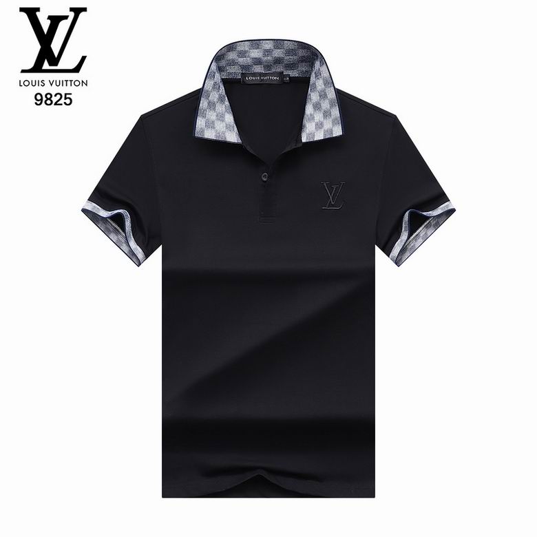 Wholesale Cheap LV Polo Short Sleeve Lapel T Shirts for Sale