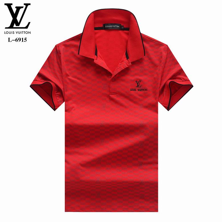Wholesale Cheap LV Polo Short Sleeve Lapel T Shirts for Sale