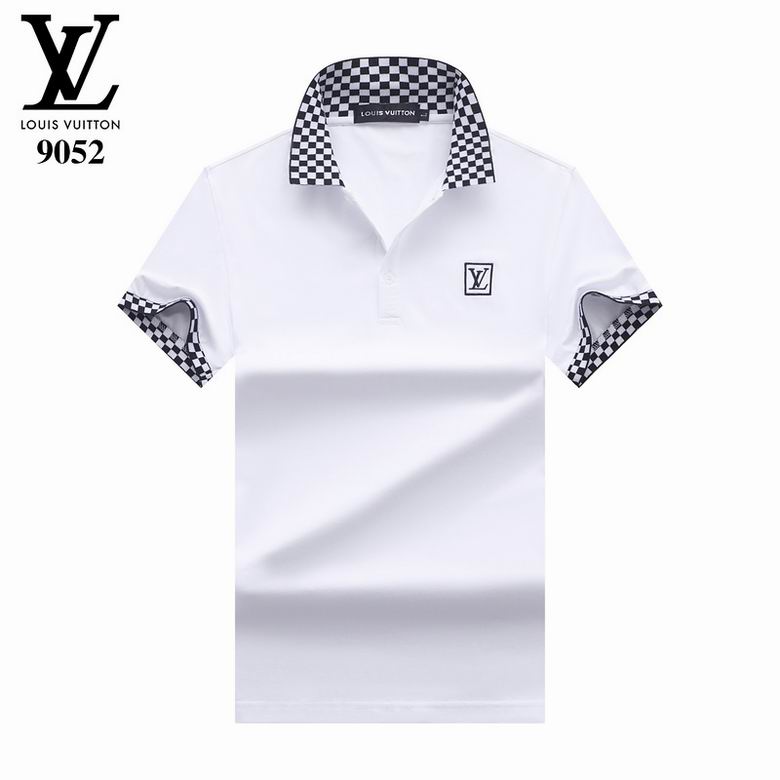 Wholesale Cheap LV Polo Short Sleeve Lapel T Shirts for Sale