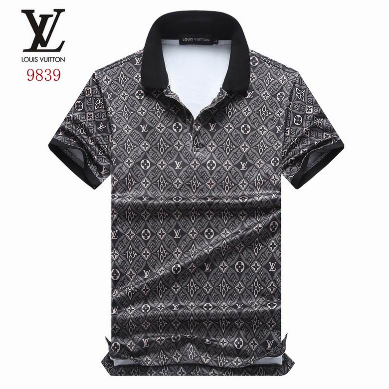 Wholesale Cheap LV Polo Short Sleeve Lapel T Shirts for Sale