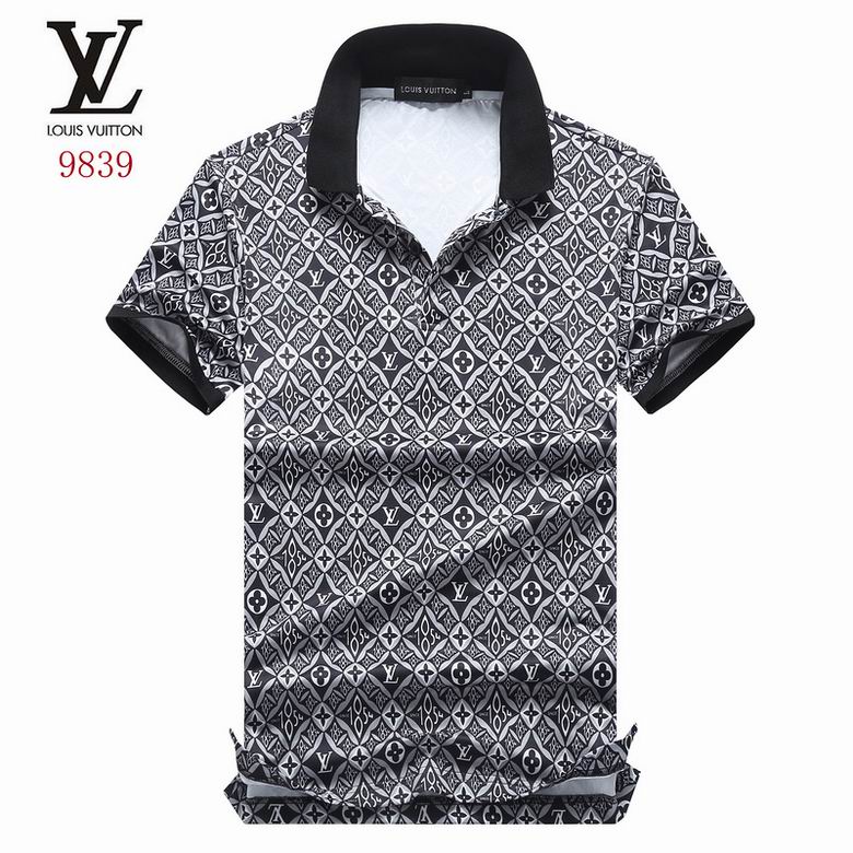 Wholesale Cheap LV Polo Short Sleeve Lapel T Shirts for Sale