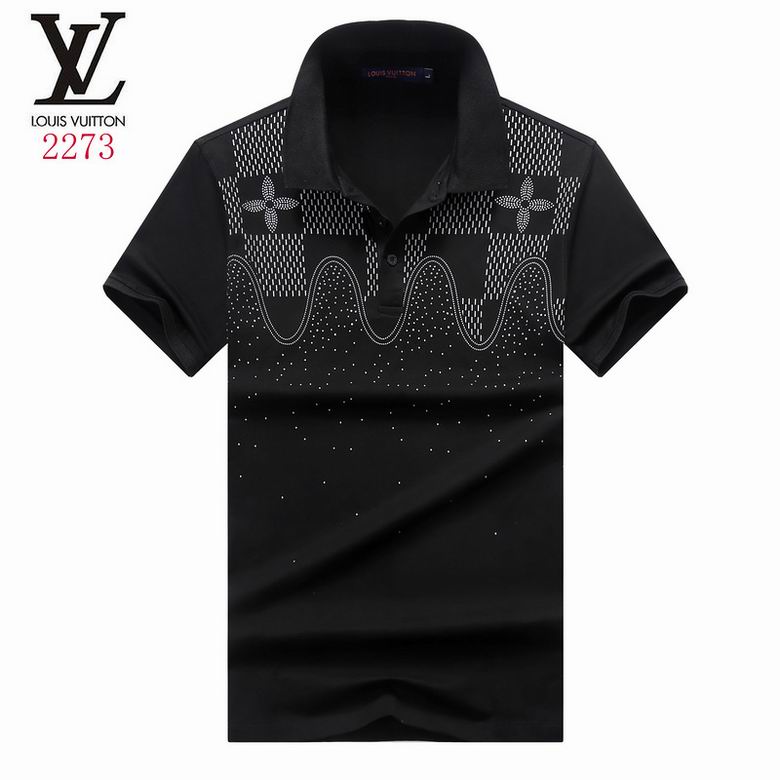 Wholesale Cheap LV Polo Short Sleeve Lapel T Shirts for Sale