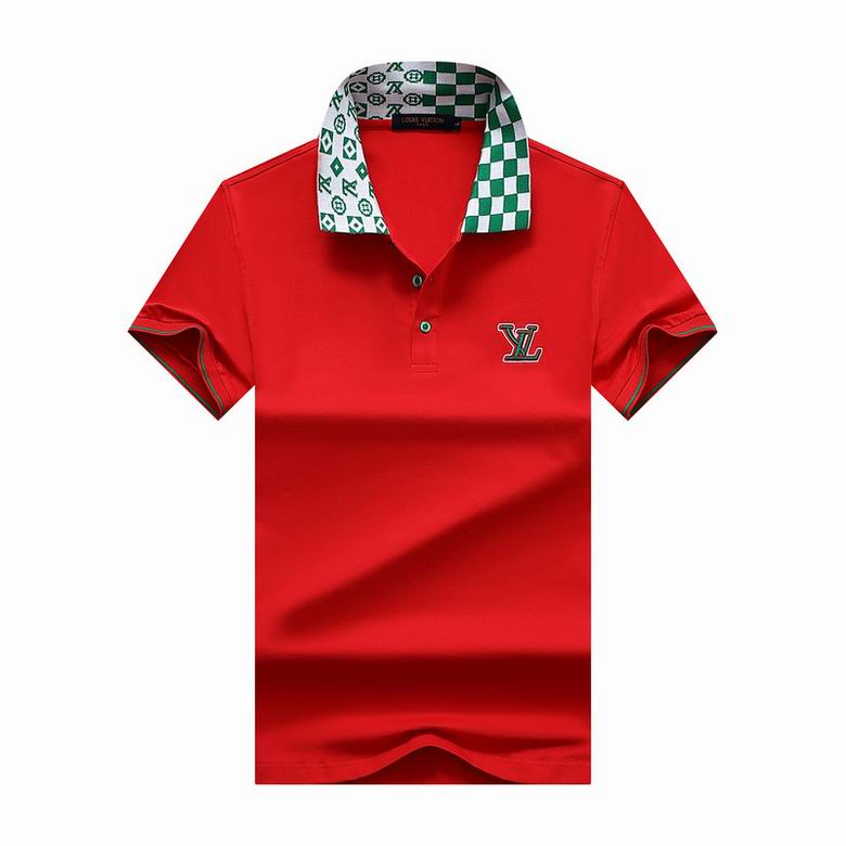 Wholesale Cheap LV Polo Short Sleeve Lapel T Shirts for Sale