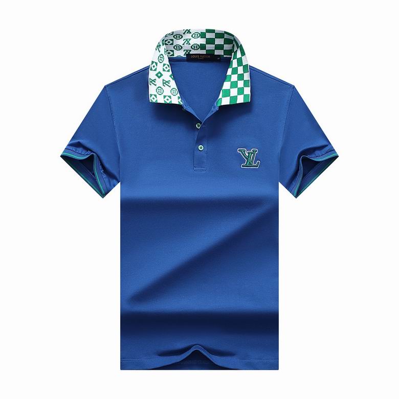 Wholesale Cheap LV Polo Short Sleeve Lapel T Shirts for Sale