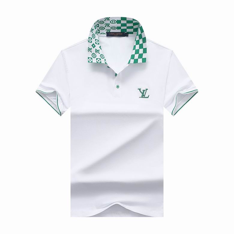 Wholesale Cheap LV Polo Short Sleeve Lapel T Shirts for Sale