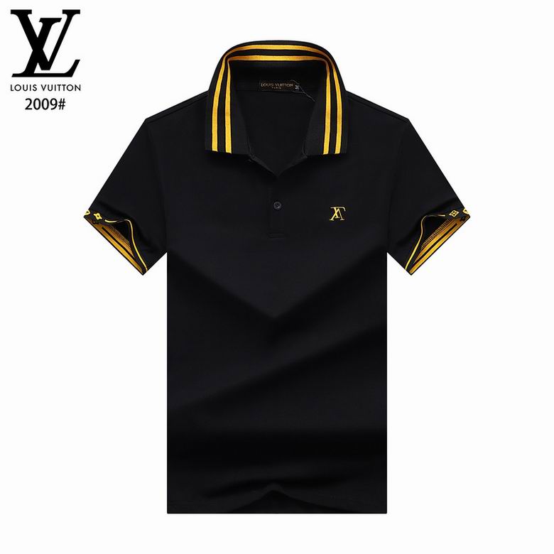 Wholesale Cheap LV Polo Short Sleeve Lapel T Shirts for Sale