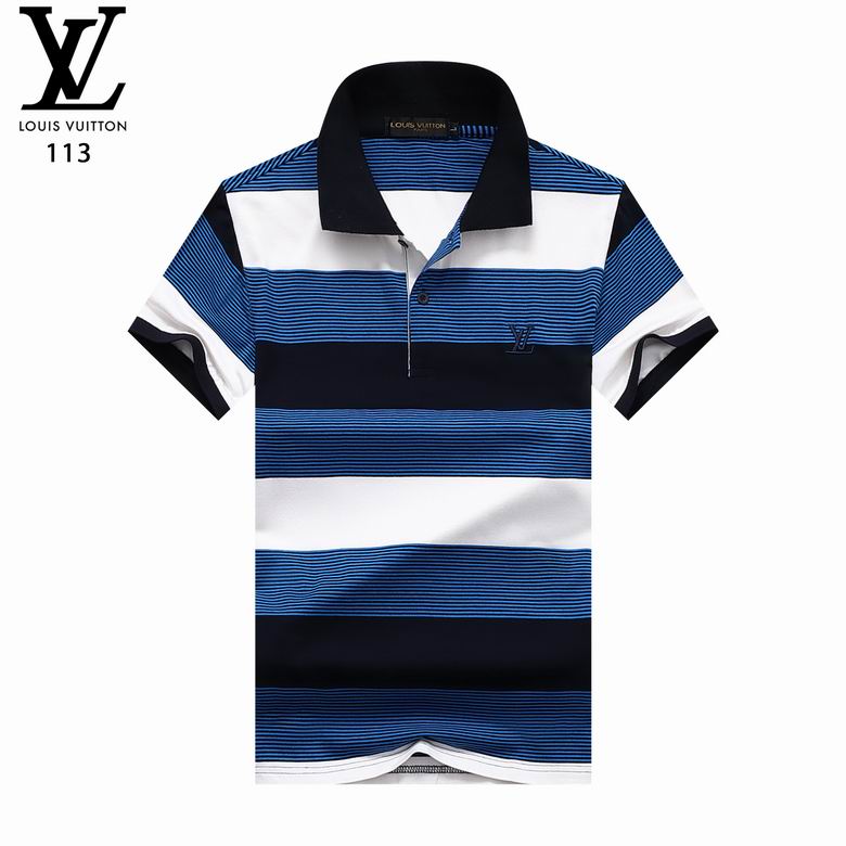 Wholesale Cheap LV Polo Short Sleeve Lapel T Shirts for Sale