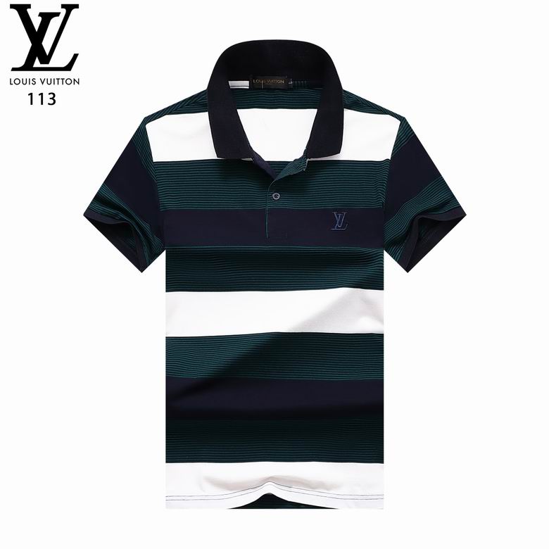 Wholesale Cheap LV Polo Short Sleeve Lapel T Shirts for Sale