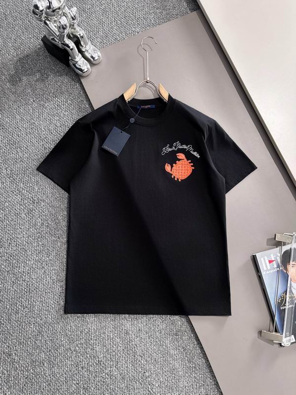 Wholesale High-quality Cheap LV Women's Short Sleeve Crew Neck Replica Designer T Shirts for sale