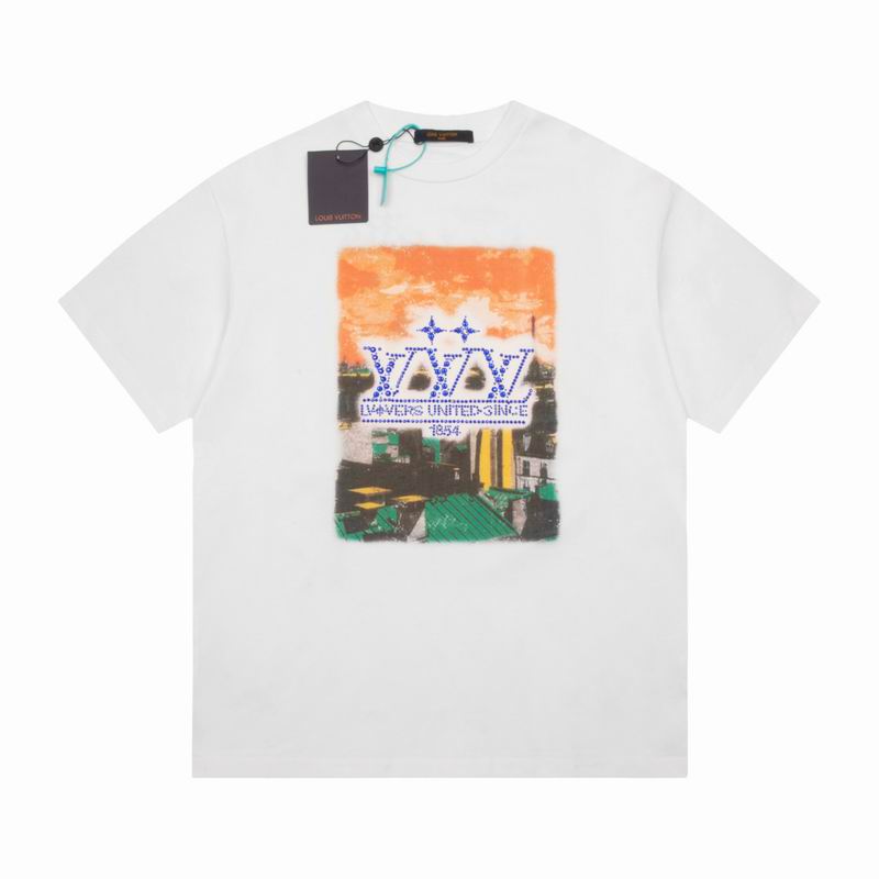 Wholesale High-quality Cheap LV Short Sleeve Replica Designer T Shirts for sale