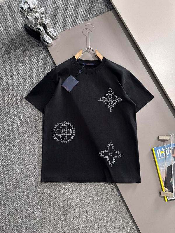 Wholesale High-quality Cheap LV Women's Short Sleeve Crew Neck Replica Designer T Shirts for sale