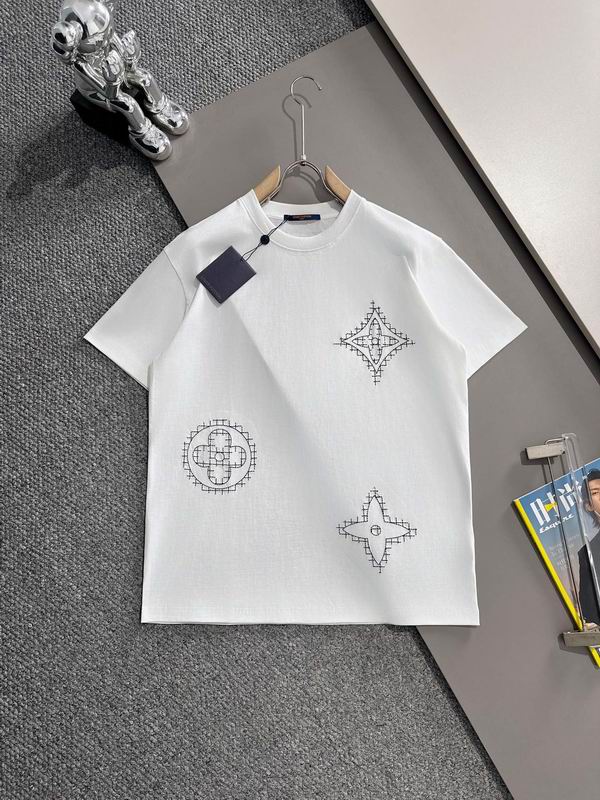 Wholesale High-quality Cheap LV Women's Short Sleeve Crew Neck Replica Designer T Shirts for sale