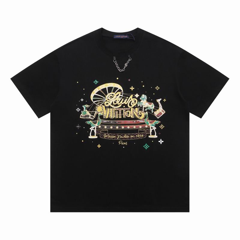 Wholesale Cheap High Quality L.ouis Vuitton Replica Short Sleeved Designer T shirts for Sale