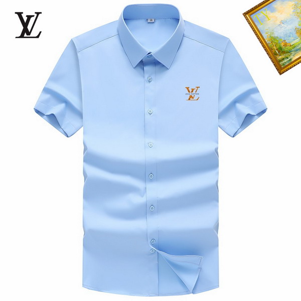 Wholesale Cheap High-quality men LV Short Sleeve Replica Designer Shirts for Sale