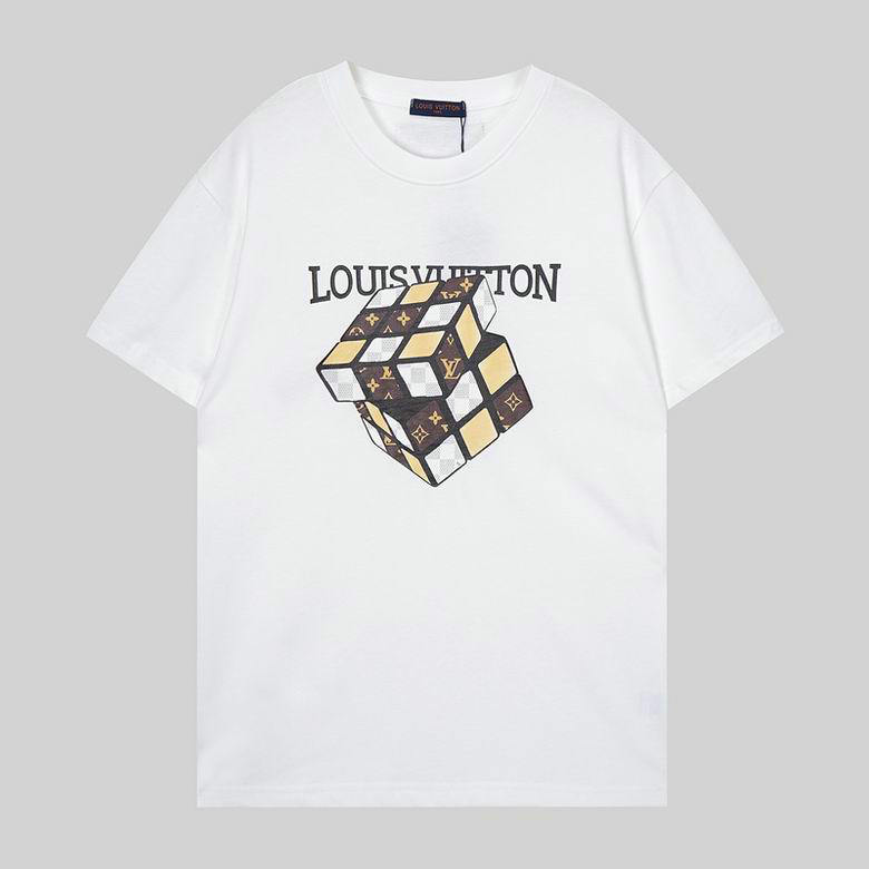 Wholesale Cheap Lv mens Designer Short Sleeve T shirts for Sale