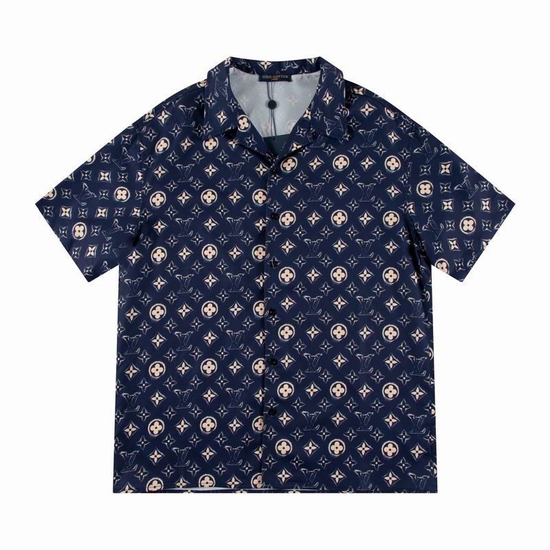 Wholesale Cheap Louis Vuitton Short Sleeve Replica Shirts for Sale
