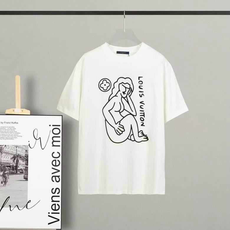 Wholesale Cheap Lv womens Designer Short Sleeve T shirts for Sale