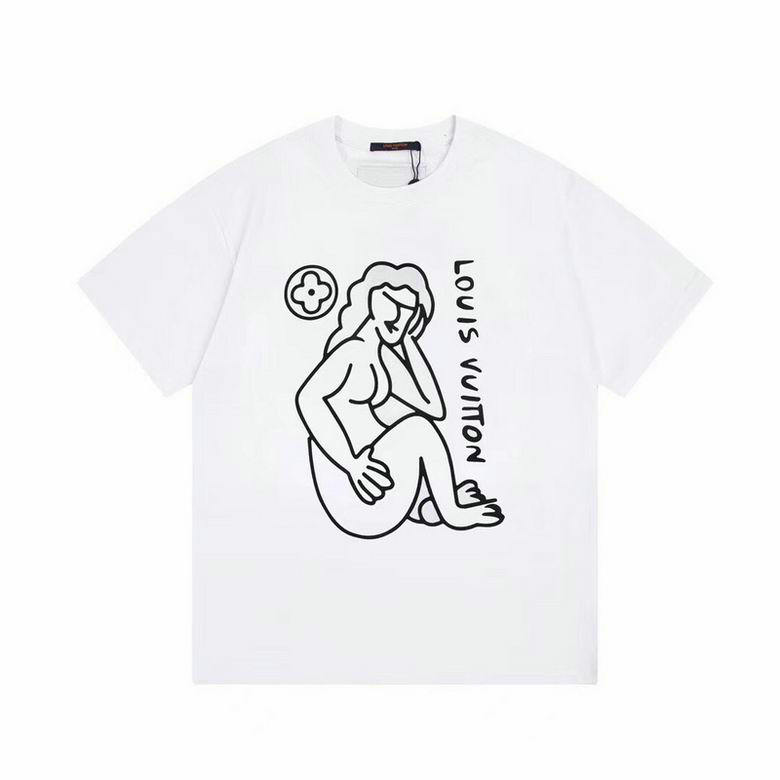 Wholesale Cheap Lv womens Designer Short Sleeve T shirts for Sale