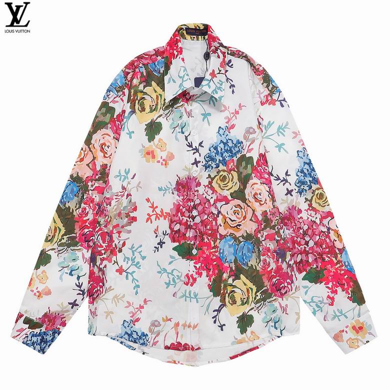 Wholesale Cheap Lv Long Shirts for Sale