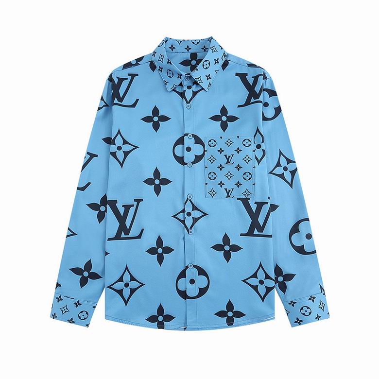 Wholesale Cheap Lv Long Shirts for Sale