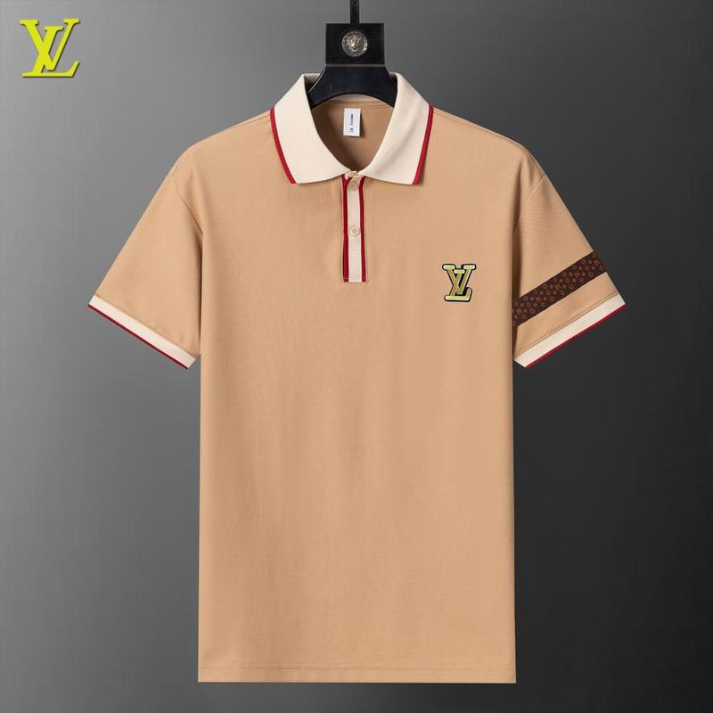 Wholesale High-quality Cheap LV Short Sleeve Lapel Replica Designer T Shirts for sale