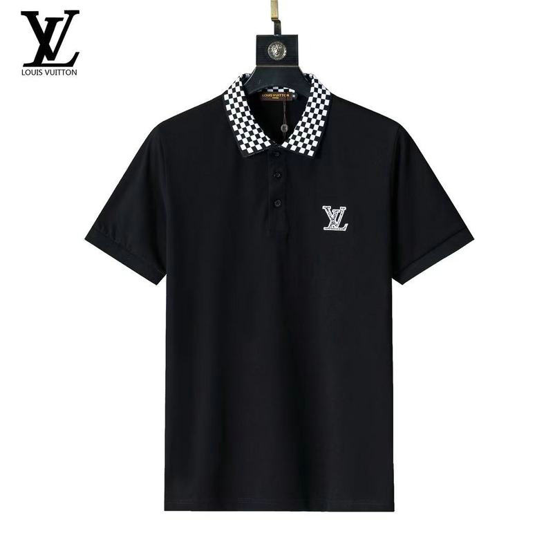 Wholesale Cheap High quality LV Short Sleeve Lapel Mens T Shirts for Sale