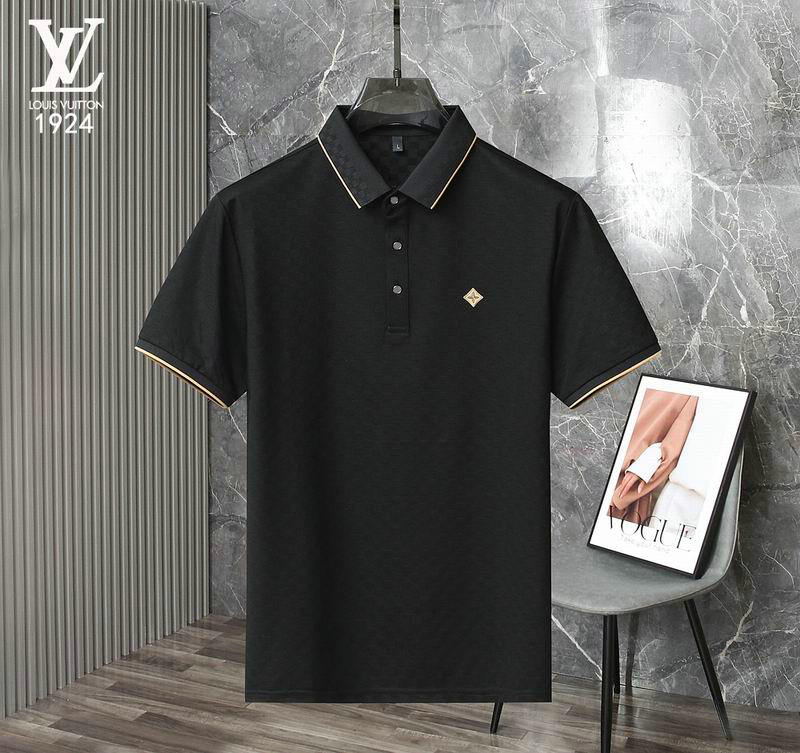 Wholesale Cheap High quality LV Short Sleeve Lapel Mens T Shirts for Sale